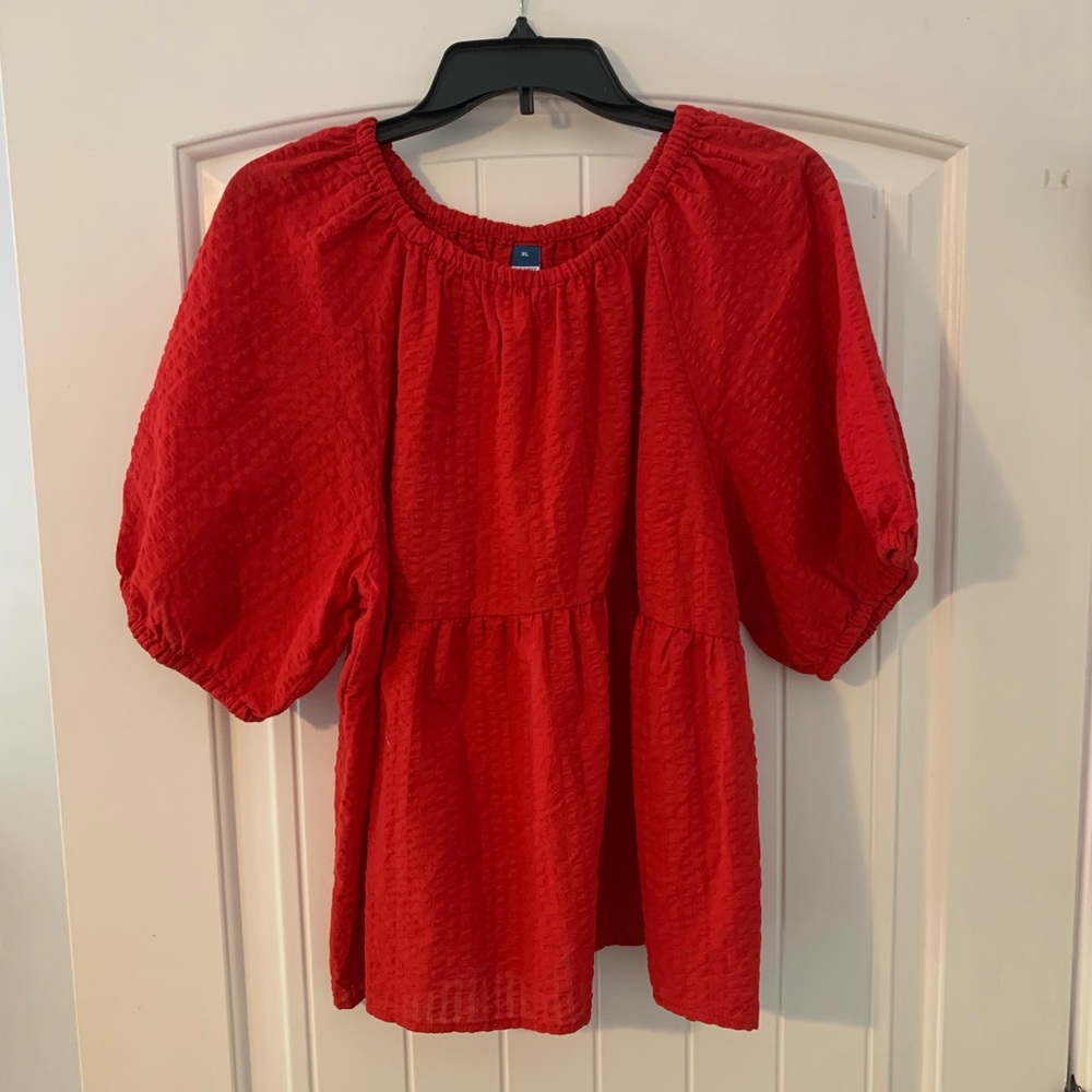 Old navy puff sleeve babydoll top